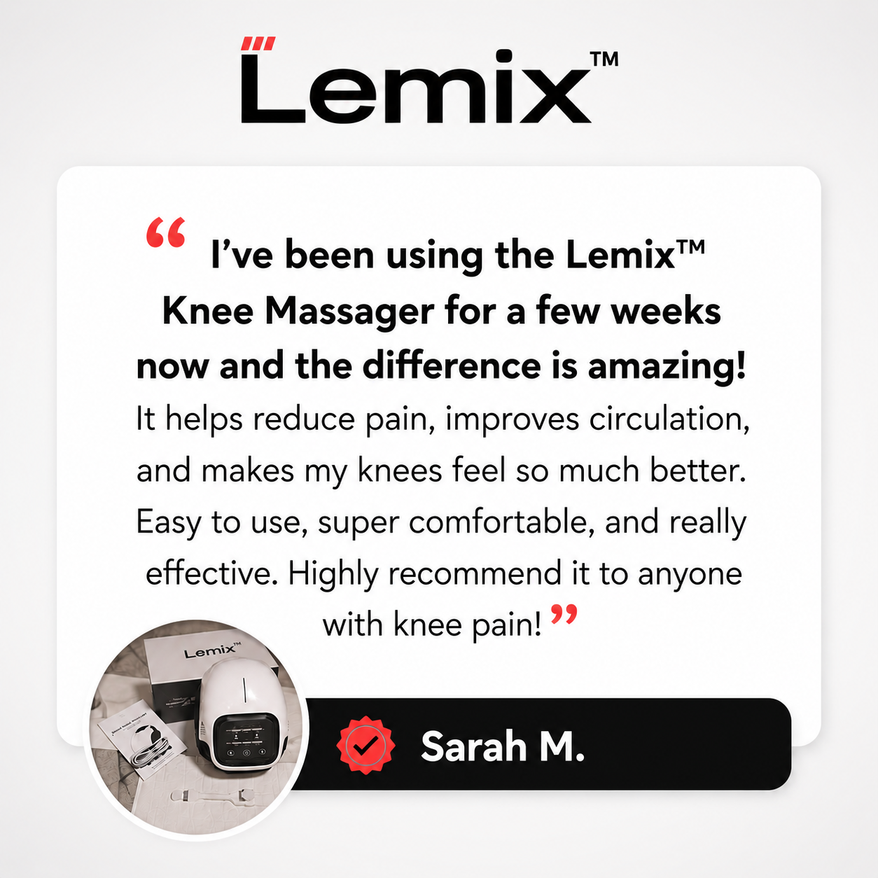 LEMIX™ Ultra 4 in 1 Knee Therapy Device