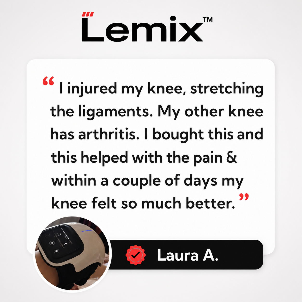 LEMIX™ Ultra 4 in 1 Knee Therapy Device