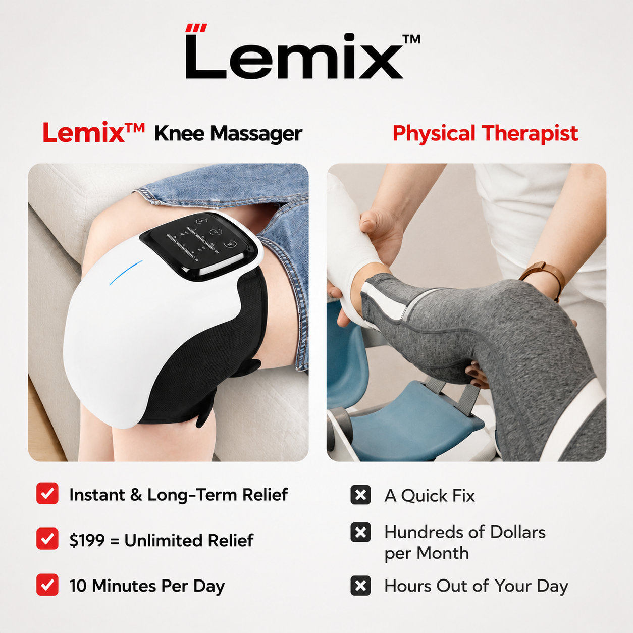 LEMIX™ Ultra 4 in 1 Knee Therapy Device
